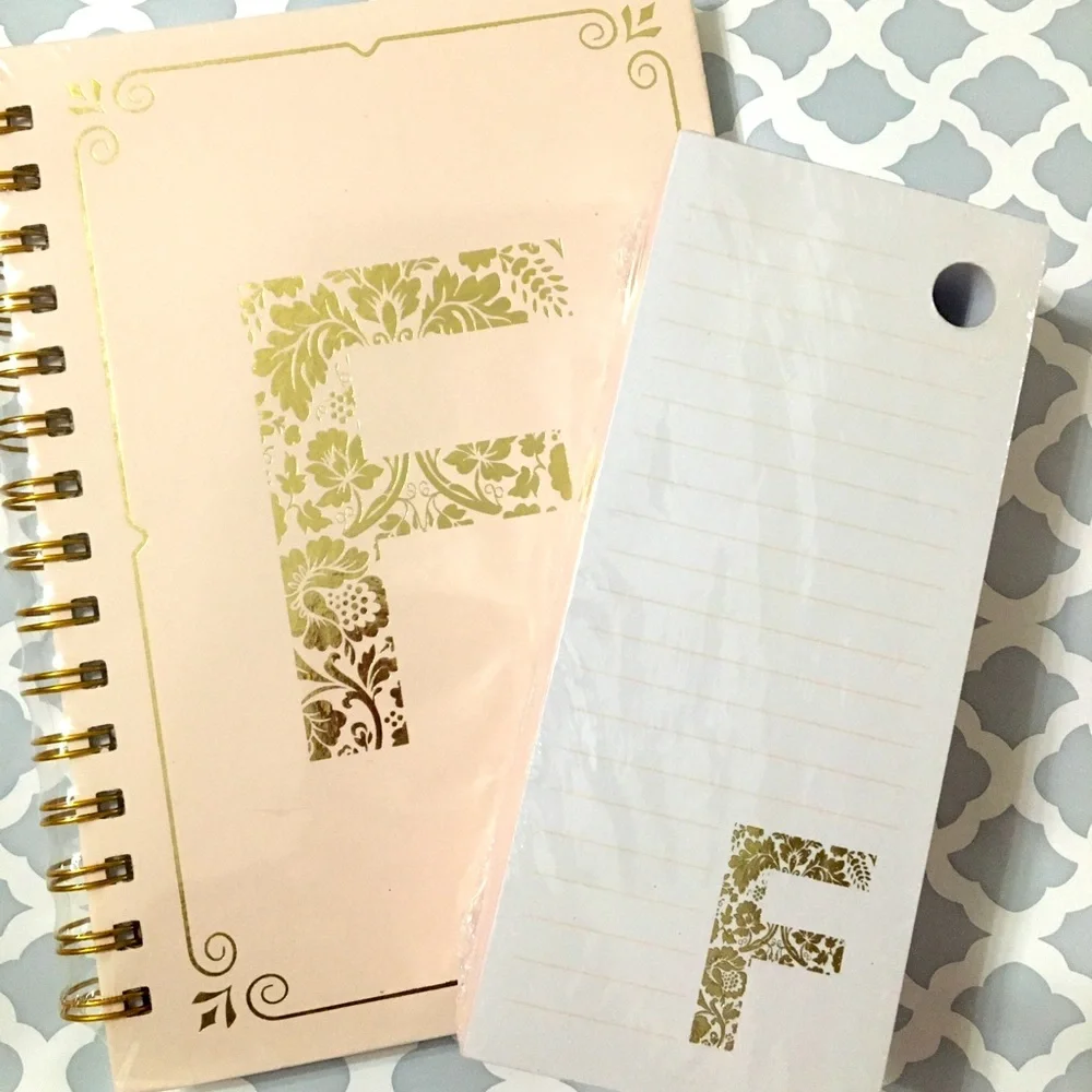 Monogram F stationery set